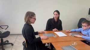 Групповое коррекционное занятие со слепыми обучающимися