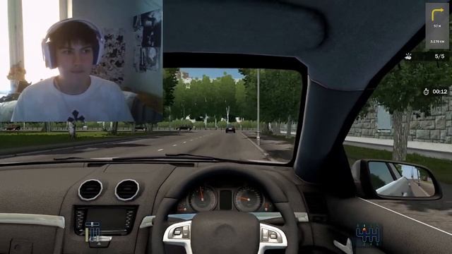 Учусь водить машину в City Car Driving - у меня не вышло