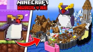 Я построил ДЕРЕВНЮ ПИНГВИНОВ за 100 Дней в Майнкрафт ХАРДКОР