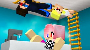 😍СЛЕДИМ ЗА ДЕВУШКОЙ 24 ЧАСА В МАЙНКРАФТ! ШЕДИ ЛЕКА И НУБИК MINECRAFT