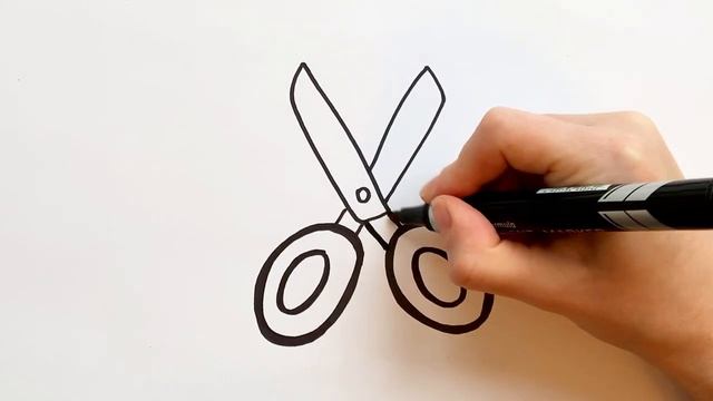 Bolalar Uchun Qaychi Chizish |Drawing Scissors For Children|Рисование ножницы дл?