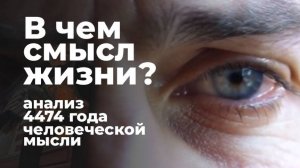 В чем смысл жизни? Анализ 4,5 тысяч лет религии, философии, науки и искусства о смысле жизни