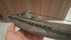 Подлодка U-boat tipe IX из пластилина