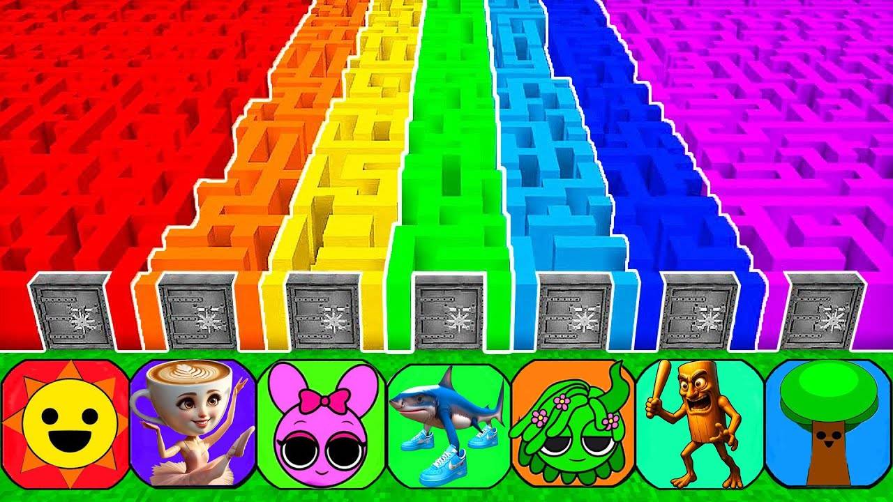 ПРЯТКИ В ОГРОМНЫХ ЛАБИРИНТАХ СПРУНКИ ТРОЛОЛЕЙЛО ТРОЛОЛО ТУНГ ТУНГ САУР В МАЙНКРАФТ смотреть онлайн