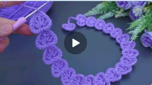 Ажурная лента крючком❤ #Анявяжет #вязаниекрючком #веселыепетельки