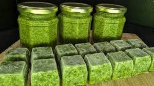 Обалденный способ заготовки зеленого лука на всю зиму! СОУС ИЗ ЗЕЛЕНОГО ЛУКА! Заготовка на зиму!