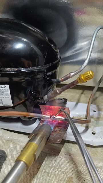 Замена компрессора на холодильнике ДОН #ремонтхолоди? смотреть онлайн