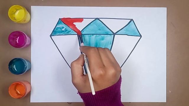 Bolalar Uchun Olmos Rasm Chizish🔹🔹🔹How to Draw Diamond🔹Сурет Салу Алмаз смотреть онлайн
