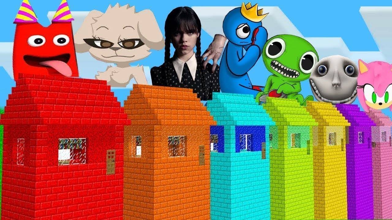 ВЫБЕРИ НЕОБЫЧНЫЙ ДОМ В ИСПЫТАНИИ ТВ ВУМЕН МИНЬОН ХАГГИ ВАГГИ В МАЙНКРАФТ смотреть онлайн