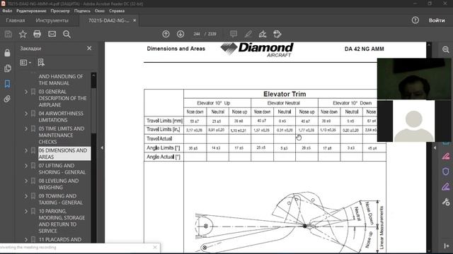Управление DA42, ч 1