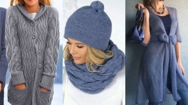 ВЯЗАННАЯ ОДЕЖДА В ВЕСЕННЕМ АУТФИТЕ 💕ВЯЗАНЫЕ КОСТЮМЫ смотреть онлайн