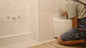 Установка подвесного унитаза скрытого монтажа Azario. Пр