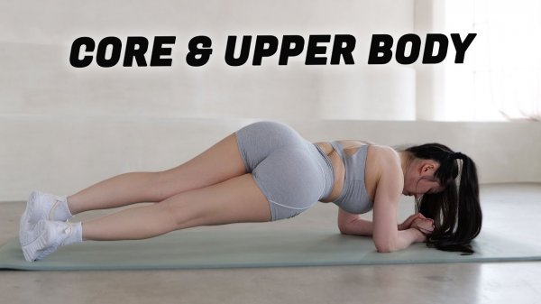 Chloe Ting -Tight Core & Upper Body Workout - 15 min - Summer Shred Challenge