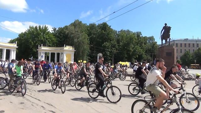 велопарад Рязань 2016 старт от Кремля