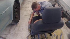 Снятие микролифта сидения на Фольксваген Гольф, Пасса
