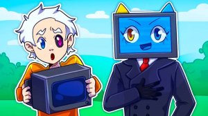 ❤️ Майнкрафт но Я СТАЛА ПОМОЩНИКОМ ТВ МЕНОМ