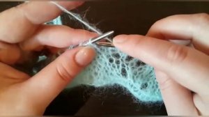 Палантин "Ландыш" спицами. Вязать легче, чем кажется!