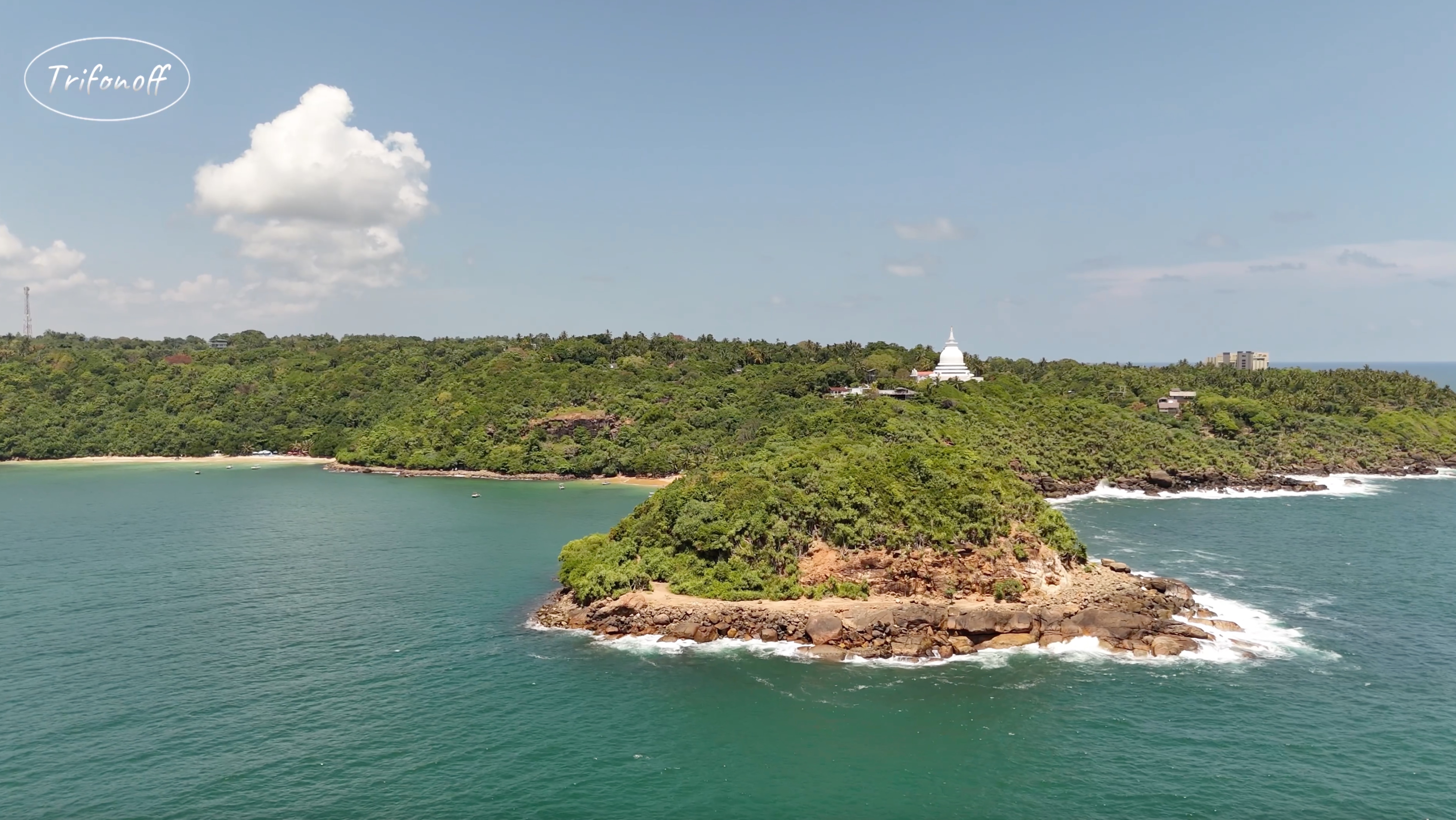 Шри Ланка красивые пляжи,  #SriLanka 🇱🇰, #beach, #Drone  Jungle Beach & Mini Jungle Beac