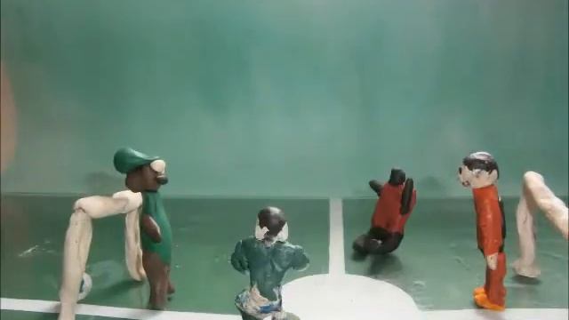 Футболисты из пластилина! Свободная тема! Каникулы!!!! МУЛЬТФИЛЬМЫ ДЛЯ ДЕТЕЙ СВОИМИ РУКАМИ! смотреть онлайн