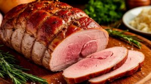 Запекаем мясо на ужин.