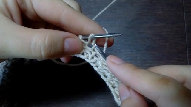 Двухсторонний шарф спицами смотреть онлайн