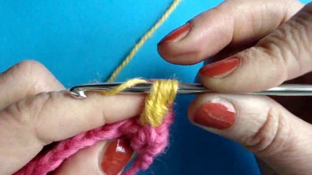 Вязание крючком  - Урок 99 Спущенный пышный столбик