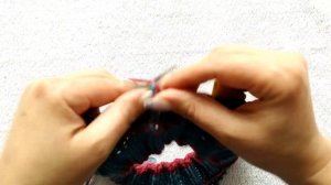 Шапка узором клоке