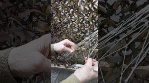 Вторая серия- как закончить плести  основу для маскировочной сети  #золотыеруки #усольесибирское 🇷🇺