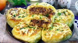 Интересная подача картофеля и фарша. КАРТОФЕЛЬНЫЕ КОТЛЕТЫ С ФАРШЕМ