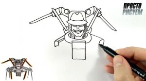 Рисуем обновленный СКИБИДИ ТУАЛЕТ МАЙКЛ ДЖЕКСОН