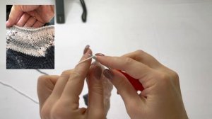 Обвязка края рачьим шагом крючком