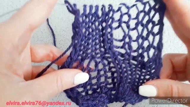 ВЯЖЕМ СПИЦАМИ КРАСИВЫЙ УЗОР/МАСТЕР КЛАСС/ПРОЦЕСС ВЯЗАНИЯ