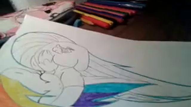 Я разукрашую свой рисунок ((((((((Радуги Деш))))))))) смотреть онлайн