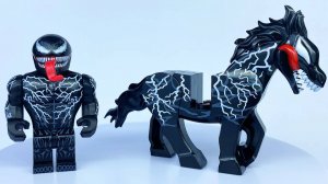 Неоригинальные ЛЕГО Минифигурки Венома и Веномизированной Лошади от XINH #лего #марвел #веном