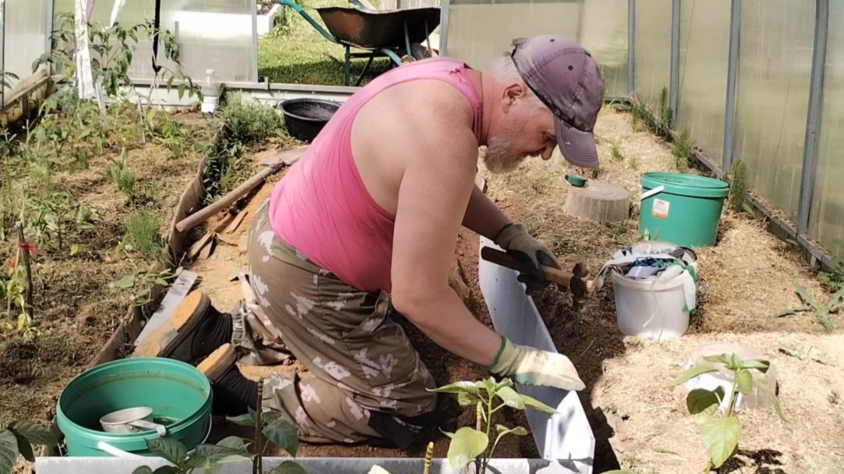 Ограждение в теплице, продолжение. Сломал, устрой) смотреть онлайн