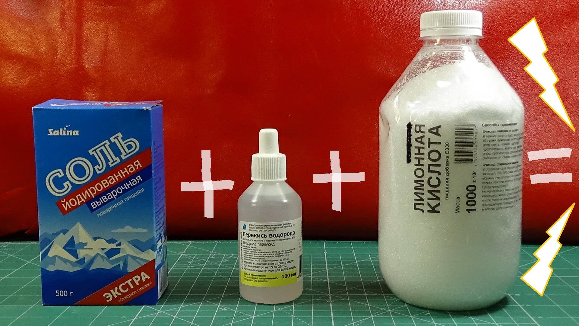 Соль + Перекись водорода + Лимонная кислота = Лютая мощь смотреть онлайн