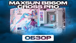 Белая, с экраном и аниме девочкой в комплекте! Обзор MAXSUN B860M Cross Pro