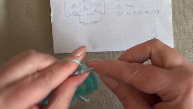 Ажурный сетчатый узор спицами смотреть онлайн