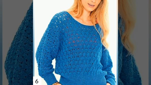 10 схем летних женских свитеров. 10 patterns for summer women's sweaters. смотреть онлайн