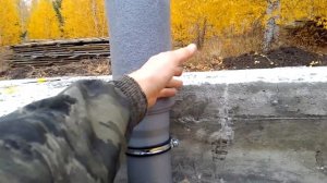 Монтаж канализации по фундаменту.