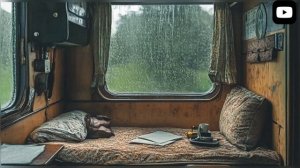 Дождь, гроза и стук колёс для сна и релаксации после тр