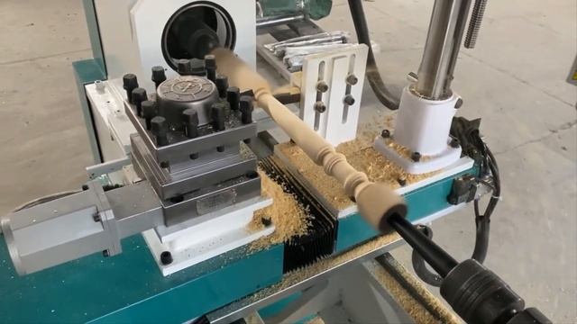 Демонстрация работы токарного станка по дереву с ЧПУ R смотреть онлайн