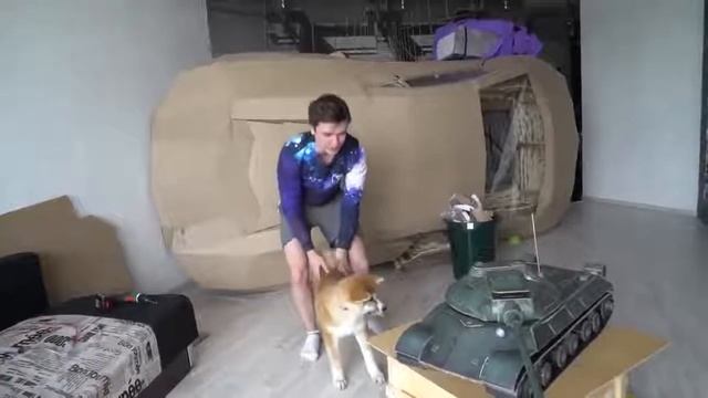 HiMan НА ЧТО СПОСОБЕН ЭТОТ ТАНК НА ЧТО СПОСОБЕН ЭТОТ ТАНК ИЗ КАРТОНА  1