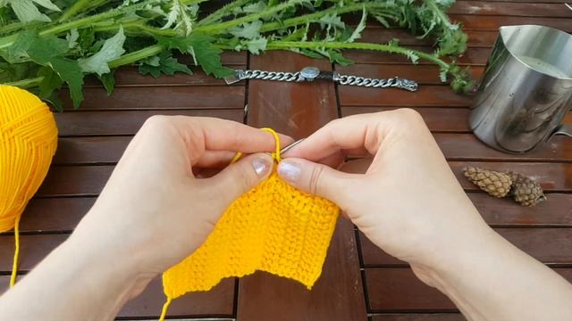 А вы знали, что это так просто? Фоновый узор спицми "Ломаная платочная"❤ knitting pattern. смотреть онлайн