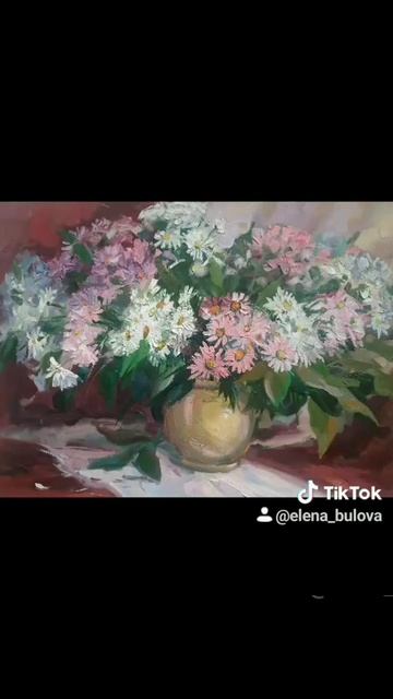 Как написать масляными красками цветы? смотреть онлайн