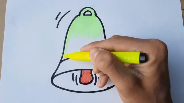 Draw a picture of a bell for children Рисуем колокольчик для детей बच्चों के लिए घंटी का चित्र बनाए смотреть онлайн