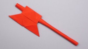 Как сделать Топор из бумаги | Оригами Боевой Топор своими руками