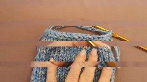 Вспомогательное видео по вязанию манжет рукавов бомбера