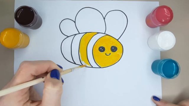Drawing Bee for Kids | Рисунок Пчелы для детей смотреть онлайн