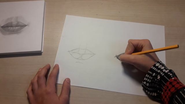 Урок рисования губ простым карандашом. смотреть онлайн